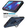 thumbnail image 5 of For Motorola Moto G pure/ G Power (2022) Case, 2 in 1 Phone Case for Moto G pure/ G Power（2022), Takfox Rubber & Rugged Shockproof Protection Heavy Duty with Ring Stand Kickstand Cover,Blue, 5 of 8