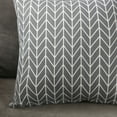 thumbnail image 3 of Home Pillow Case Sofa Cushion Accessories Linen Nordic Style Daily Use Home Textiles Grey Arrowhead 45x45, 3 of 5