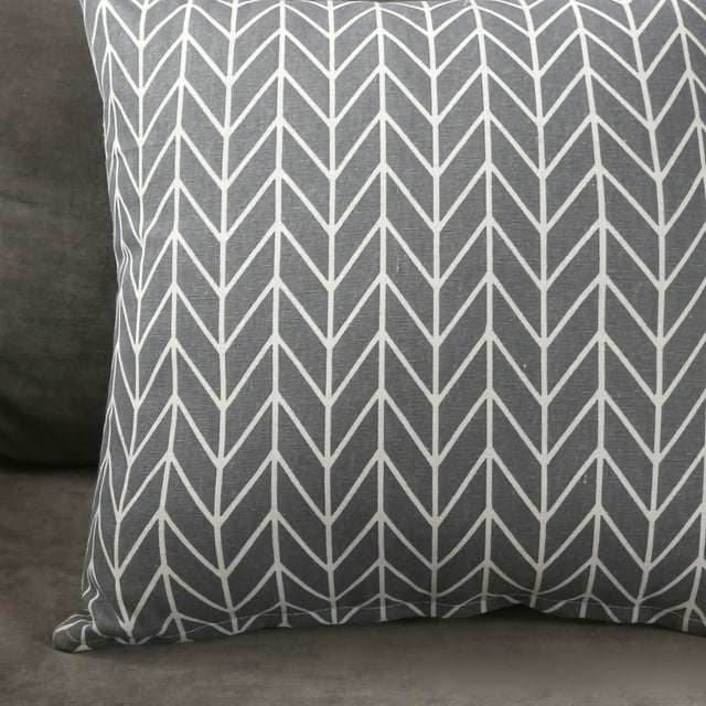 Home Pillow Case Sofa Cushion Accessories Linen Nordic Style Daily Use Home Textiles Grey Arrowhead 45x45