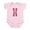 Petal Pink, variant on CafePress - XX Infant Bodysuit - Baby Light Bodysuit, Size Newborn - 24 Months
