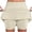 Khaki, variant on Women's Athletic Tennis Skirt with Built-in Shorts, High Waisted Golf Skort for Running Workout, Casual Sporty Mini Skirt for Gym and Daily Wear
