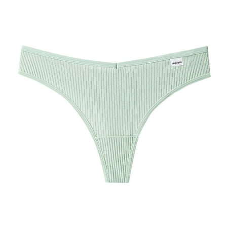 AnuirheiH 3PC Underpants Women s Thong G-String Cotton Thongs Women s Panties Sexy V Waist Female Underpants Pantys Lingerie Sale on Clearance