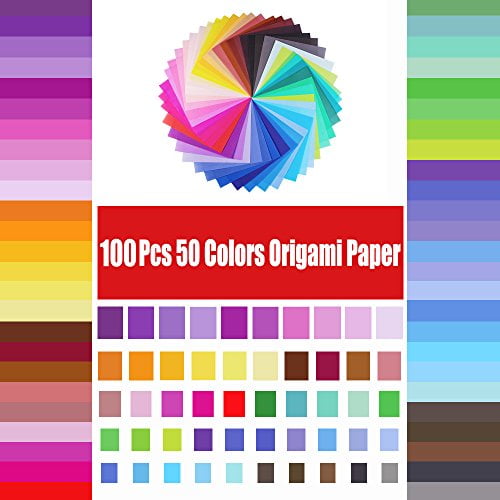 Buy Origami Paper 6x6 inch, Opret 100 Sheets Origami Paper 50 Vivid