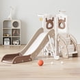 thumbnail image 3 of 7 In1 Elk Toddler Slide, Kids Indoor Slide For Toddlers ,baby Slide For Indoor Outdoor With Basketball Hoop And Telescope, L Shaped Slide For Kids Toddler Slide Playset, 3 of 7