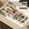 thumbnail image 3 of Xihbxyly Caja de Almacenamiento para Cocina, Diseño Compacto, Divisor Transparente para Una Fácil Organización, Material Duradero, Organizador para Refrigerador y Despensa, Preserva La Frescura, 9 Co, 3 of 6