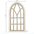 thumbnail image 6 of Luxen Home WHA1538 Arched Wood Framed Window Wall Decor, 6 of 10