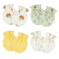thumbnail image 1 of Gerber Essentials Mitones bebé verde blanco amarillo 4 pzs algodon 0-3 meses, 1 of 5