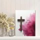 thumbnail image 2 of Qisvanset 12x16 Inch God Within Her Pink Canvas Wall Art, Girly Minimalist Bible Verse Home Poster Decor, 2 of 8