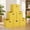 Golden Yellow, variant on 6 ct Open Fabric Cube Storage Bins in Golden Yellow – Durable Household Storage Organizers for Shelves and Closets