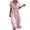 Pink, variant on Domzest Summer Dresses for Women Crew Neck Half Ruffle Sleeve Hollow Out Waist Midi Dress 2026 Casual Loose Fit Beach Vacation Outfits Light Blue M
