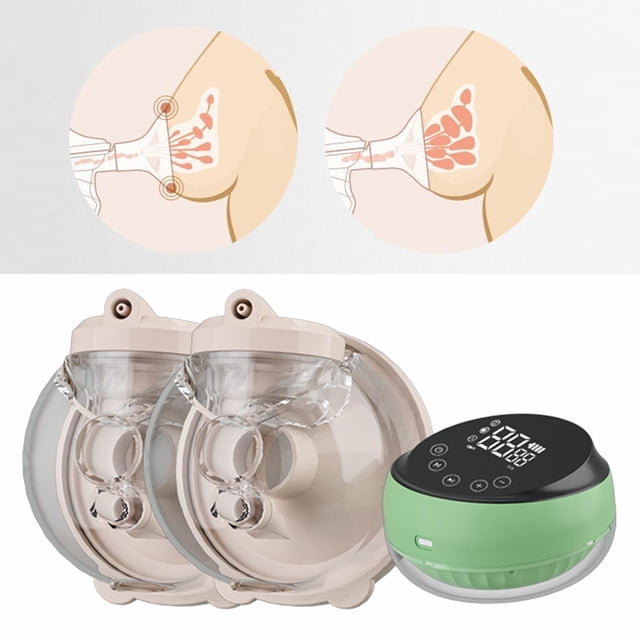 Conjunto de extractor Pantalla táctil Pantalla LED Carga USB con luces nocturnas de ordeño de lactancia dre CUTICAT Extractor de leche