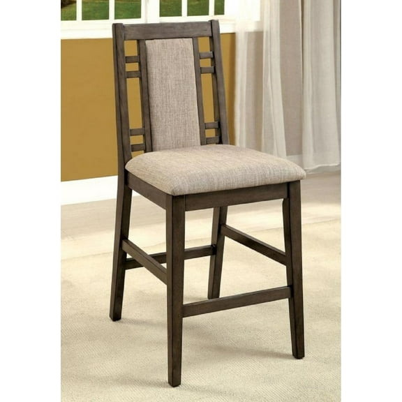 Counter Height Dining Chair, Weathered Gray
