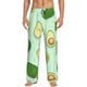 thumbnail image 1 of Fotbe Avocado Pantalones de Pijama para Hombre, Pantalones de Dormir, Pantalones de Casa con Cintura Ajustable y Bolsillos-Medium, 1 of 6