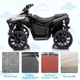 thumbnail image 4 of Royalbelle White 6V Ride on Toy ATV 4 Wheeler, 1.8MPH Max Speed, Electric Quad Car, 4 of 6