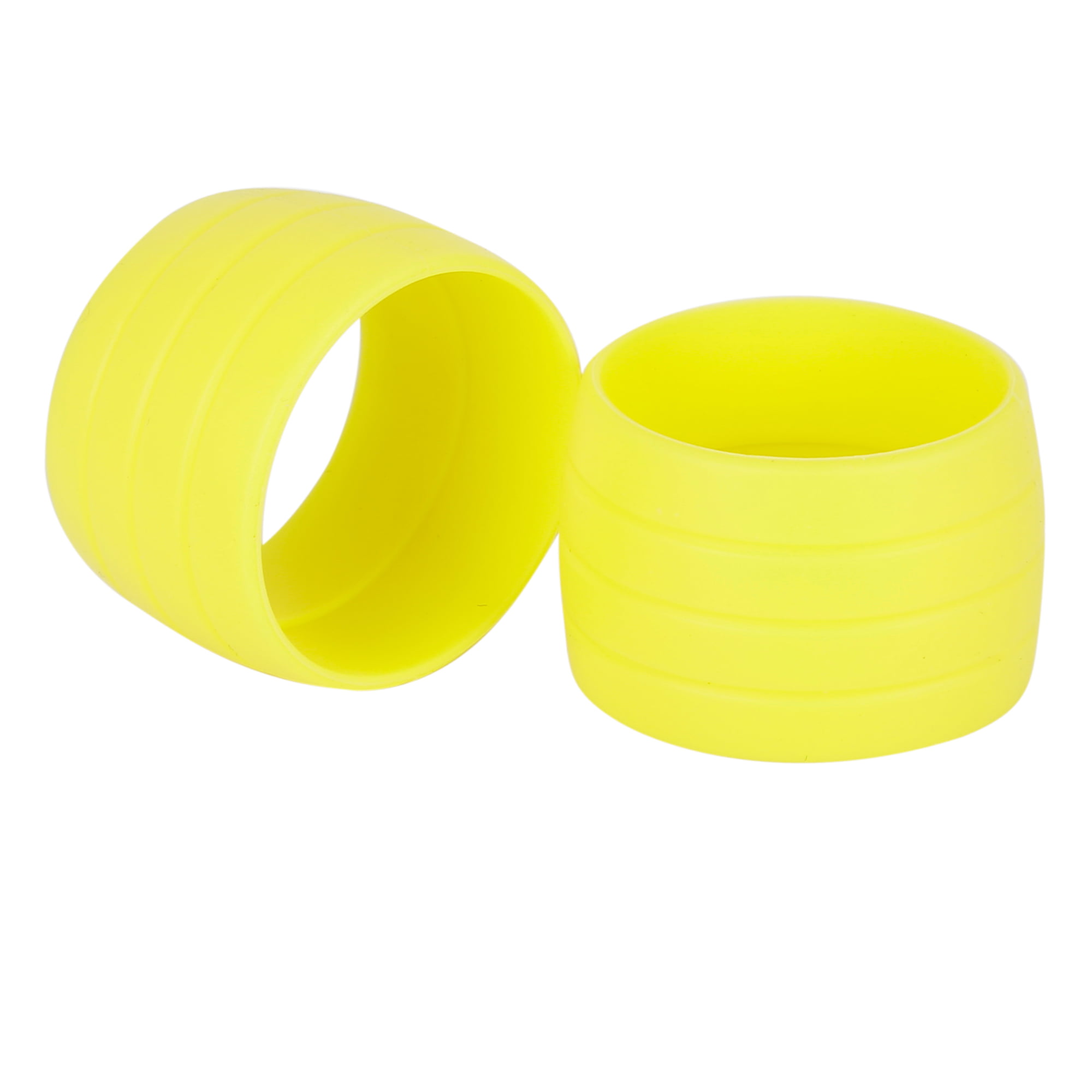 2pcs Bike Handlebar Tape Fixed Rings Grip Wrap Anti-Slip Holding Loops Yellow 