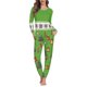 thumbnail image 1 of Pijama informal de manga larga para mujer, conjunto de dos piezas holgado, ropa de dormir para primavera y otoño, regalos de navidad, 1 of 4