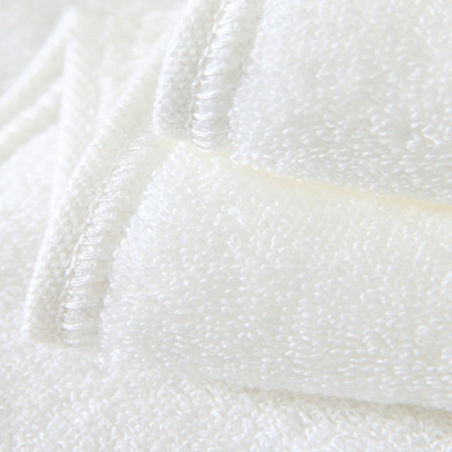 Nestingho Serviettes en Coton Serviette à Main Blanche Serviette de Luxe pour Femmes 1Pcs