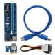 thumbnail image 2 of PCIE 1X To PCI-E 16X Graphics Card, PCIE Extender Card Cable Length 60cm USB3.0 Blue FP Solid Capacitors Stable Safe For Computer ANGGREK Otros, 2 of 8