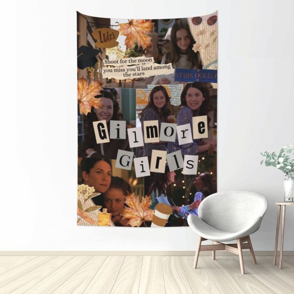 Gilmore Girls Tapestry Wall Hanging, Art Poster Decor Tapestries for Bedroom Living Room Dorm Home Party, 60"x40"