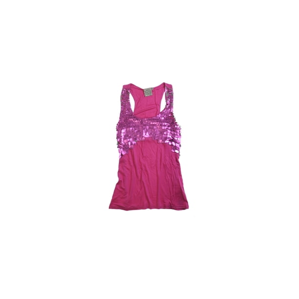 Camiseta de tirantes Sin mangas Lyla para mujer estilo Vintage color morado pequeña