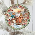 thumbnail image 3 of Merry Christmas Wreath Wooden Ornaments by G. Debrekht Christmas Santa Snowman Decor - 8611069, 3 of 8