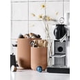 thumbnail image 4 of Utensil Holder for Kitchen Counter, 7.3"+5.4" Fluted Ceramic Utensil Crock Organizer for Countertop, Heavy Large Holder for Spatulas, Spoons, Set of 2, Dusty Coral, 4 of 7