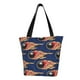 thumbnail image 1 of Fotbe Bowling Ball And Flame Bolsa de Playa con Estampado, Bolsa de Hombro, Bolsa de Mano Espaciosa, Bolsa de Viaje Ligera, Bolsa de Compras Versátil, 1 of 6