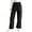 Black, variant on Usaibhir Girls Cargo Pants Casual Drawstring Jogger Sportswear Parachute Pants 7-14T