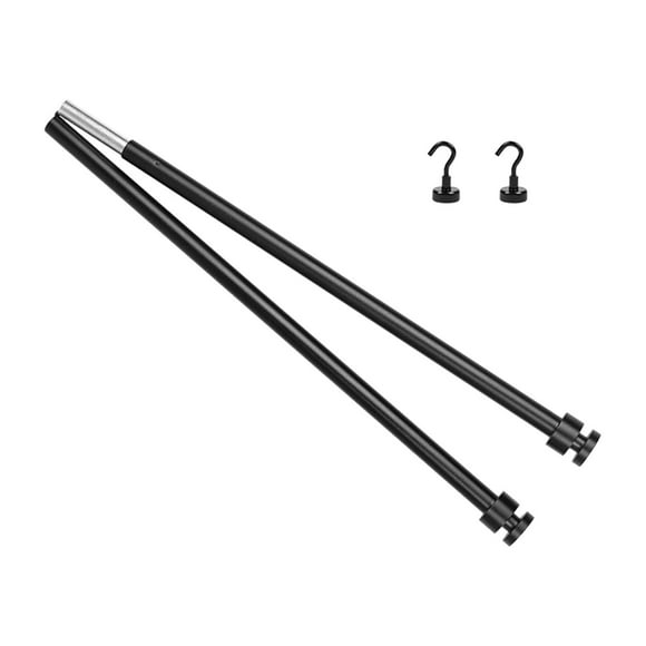 Portable Hanging Shelve Crossbar Detachable Holder Heavy Duty Shelving Black for