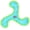 Blue-green, variant on DuraForce Jr Boomerang Tiger Blue-Greeng Durable Woven Fiber Squeaky Dog Toy