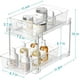 thumbnail image 2 of Organizador de almacenamiento para baño, paquete de 4, organizadores transparentes de 2 niveles debajo del fregadero, contenedor de almacenamiento para encimera de tocador, cajones para botiquín,, 2 of 7
