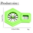 thumbnail image 3 of Onion Cutter Scallion Silk Knife Plum Blossom Onion Shredder Stainless Steel Spring Onion Shredder for Kitchen Decorative, Plate Assist Tool, 2.68x1.97 Inch,Green, 3 of 8