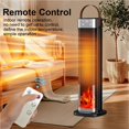 thumbnail image 4 of Electric Heater 2000W Heating Fans Portable Electric Space Heater PTC Fan Heater Household Hot Air Blower With Remote Control ,Fast Heating, 4 of 8