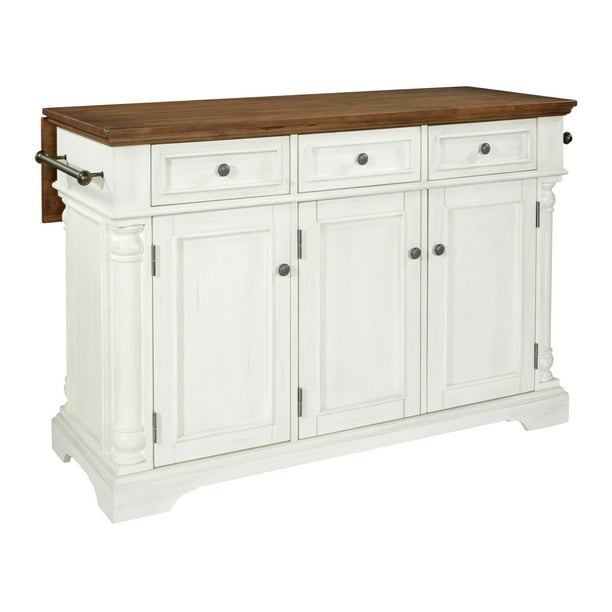 Osp Furniture Cocina Kitchen Island With Wood Top Walmart Com Walmart Com