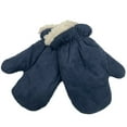 thumbnail image 6 of Gold Coast Boys Navy Fleece Trapper Hat and Mitten Set, 2-4 Years, 6 of 9