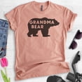 thumbnail image 2 of Grandma Bear T-shirt, Unisex Women's Shirt, Grandma Shirt, Grandmother Shirt, Heather Sunset, Medium, 2 of 6