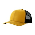 thumbnail image 1 of CSChome Baseball Cap Unisex Baseball Adjustable Hollow Mesh Lightweight Long Brim Color Matching UV Protection Outdoor Daily Trucker Hat, 1 of 7