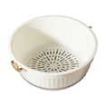 thumbnail image 1 of PEKIOGT Kitchen Bowl Set 2 In 1 Fruit Vegetable Washing Food Strainers Large Plastic Double Layered Strainer Basket for Pasta Spaghetti Berry Colander for Kitchen, 1 of 9