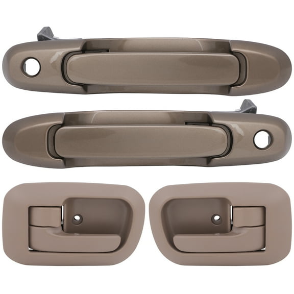 SCITOO Door Handles Exterior Interior Front Left Right Side Replacement fit for 1998-2003 for Toyota Sienna(4pcs)