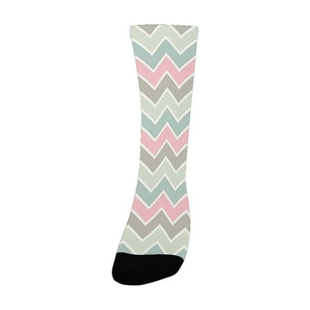 

Geometric Vintage Funky Textured Abstract Quirky Forms in Gradient Tone Modern Illustration es Multi Women s Custom Socks (Made In USA)
