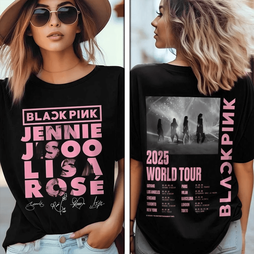 【BLACKPINK】DEADLINE Tシャツ2種セット BLACKPINK PREMIUM DEBUT SHOWCASE GOODS