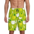 thumbnail image 1 of Fotbe Green Apple Pantalones Cortos de Pijama para Hombre, Ropa de Dormir, Pantalones de Pijama Cortos para Hombre-4X-Large, 1 of 6