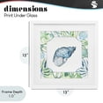 thumbnail image 4 of Stupell Industries Contemporary Spotted Cowrie with Seaweed White Framed Print Under Glass, 13 x 13, by Janet Tava, 4 of 8