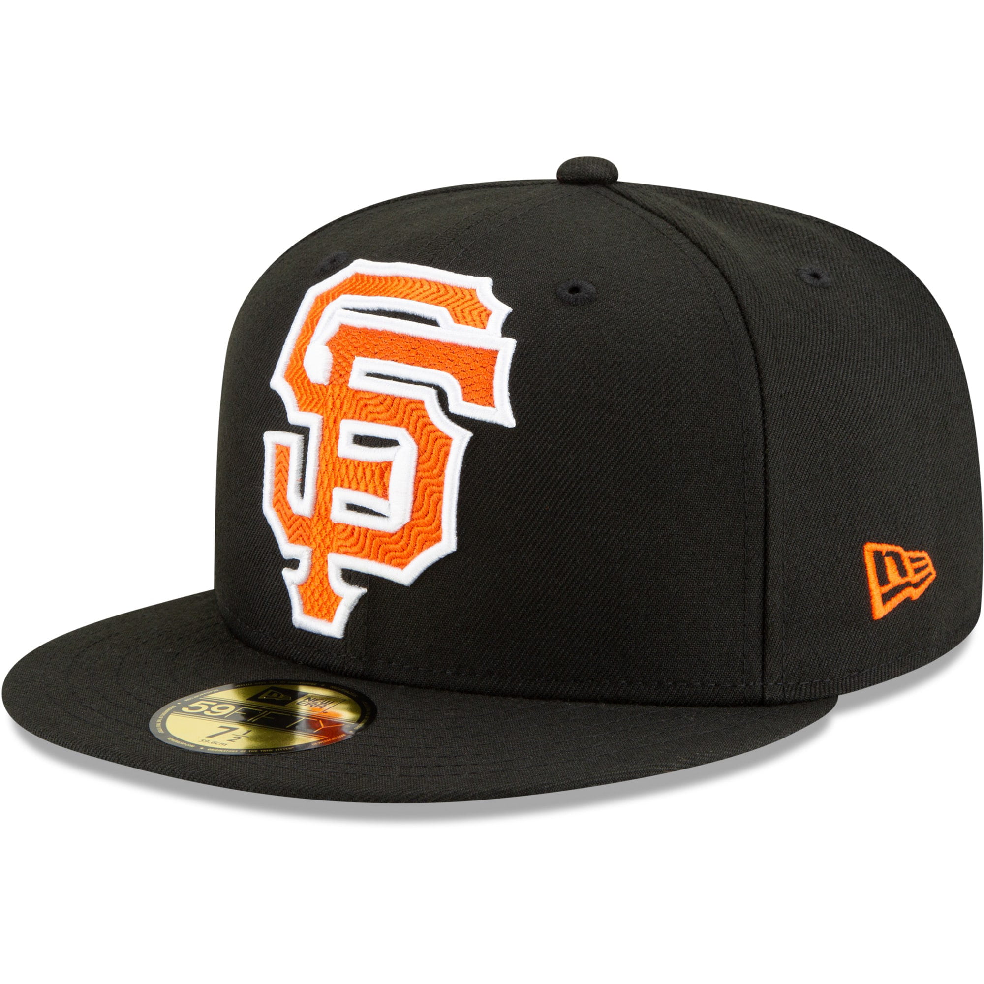 San Francisco Giants New Era Threads 59FIFTY Fitted Hat - Black ...