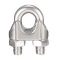 thumbnail image 1 of Clip de cable de acero inoxidable de 4 piezas para cuerdas de alambre de 1/2" 12mm, 1 of 3