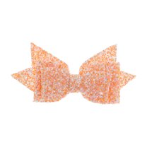 Unique Bargains 1 Pc Shiny Bow Drinkware Accessory for Home Orange PU