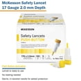 thumbnail image 2 of McKesson Safety Lancets, Pressure-Activated - 17 Gauge Needle, 2.0mm Depth, 100 Count, 1 Pack, 2 of 4