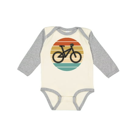 

Inktastic Bicycle Vintage Cyclist Sunset Gift Baby Boy or Baby Girl Long Sleeve Bodysuit