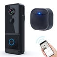 thumbnail image 1 of CHUANK Smart AI Human Detection Doorbell Camera Wireless with Chime Ringer  4G WiFi  2-Way Audio  1080P Night Vision  Cloud Storage  IP65 WaterproofDoorbell, 1 of 7