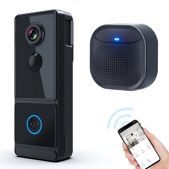 CNKOO Smart AI Human Detection Doorbell Camera Wireless with Chime Ringer 4G WiFi 2-Way Audio 1080P Night Vision Cloud Storage IP65 WaterproofDoorbell